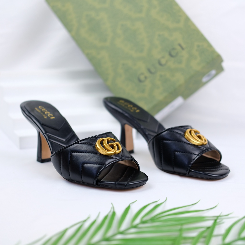 [7.7 Boombastis Sale⚡] - SENDAL WANITA GC HEELS SANDALS GCS007 PREMIUM IMPORT