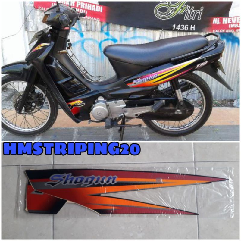 STIKER STRIPING LIS BODY SUZUKI SHOGUN 110 SHOGUN KEBO