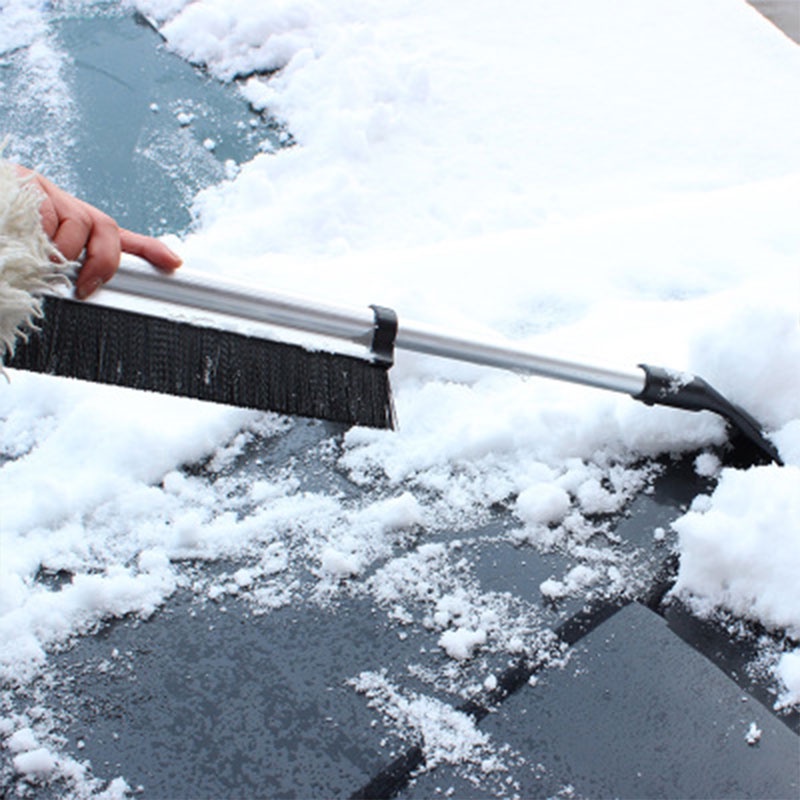 Outdoor Telescopic Snow Brush Ice Shovel Removal Car Defrosting Deicing Scraper Cleaner Tool