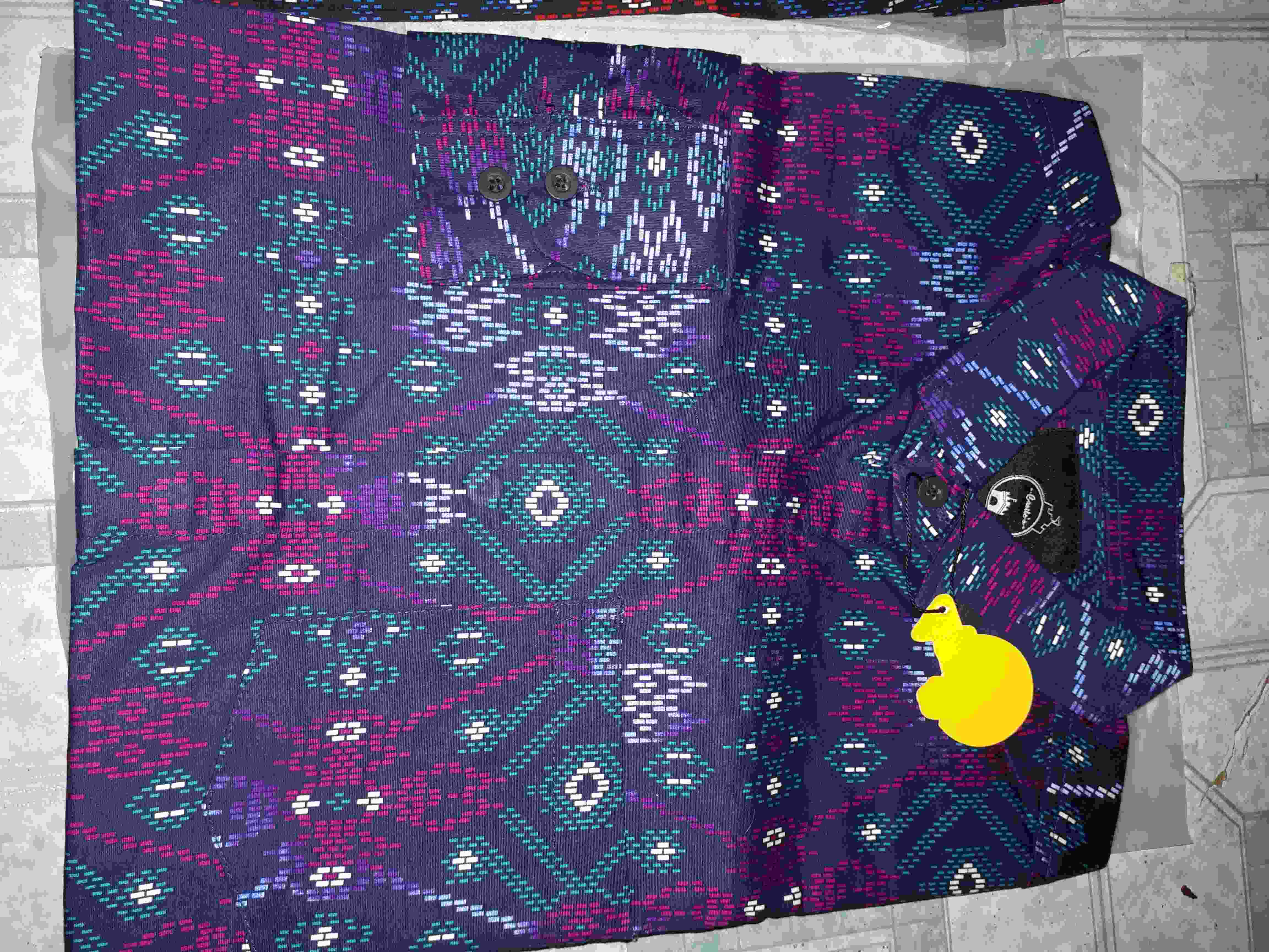 Babedo Kemeja Batik Pria Slim Fit Motif Salju Premium Lengan Panjang