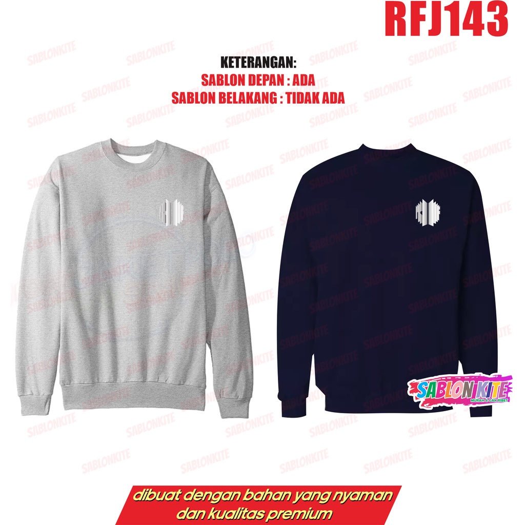 MURAH!!! SWEATER HOODIE KPOP PROOF LOGO KECIL RFJ143