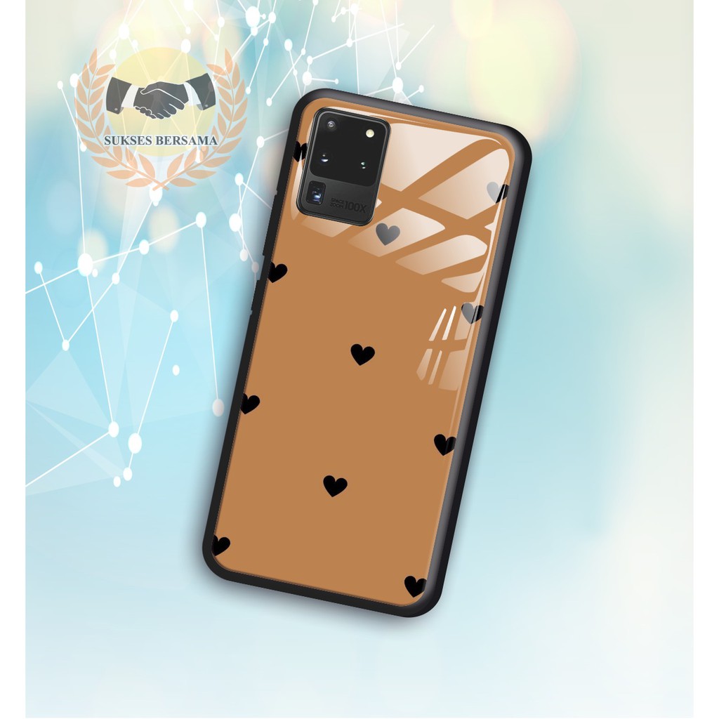 Back case glass LOVE Samsung J2prime G530prime A20 A30 A20s A50 A50s A21s A01 A11 A31 A51 M11 BSB932