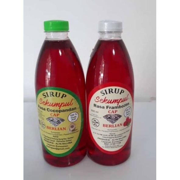 

Sirup Sekumpul Rasa Frambozen / Setrup Khas Banjar Kemasan 500 Ml