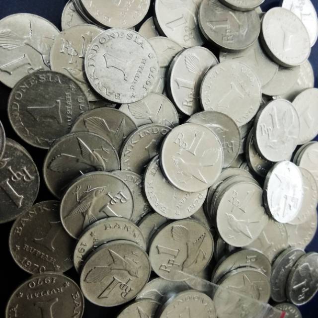 Coin 1 rupiah thn 1970