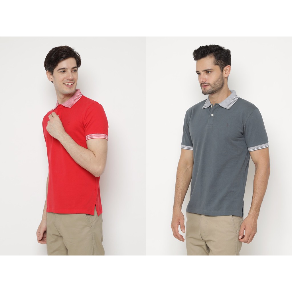

AXTON Kaos Polo Shirt Pria Katun #XPM013-RED & #XPM013-LIGHT GREY