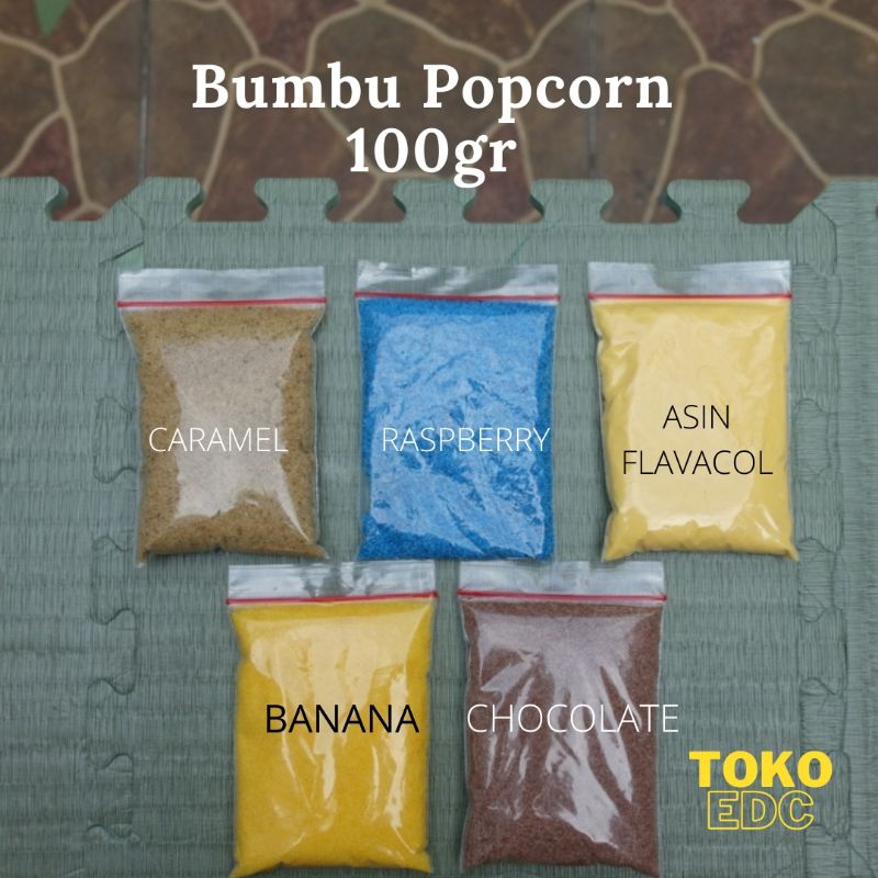 

Bumbu Popcorn Gold Medal rasa Caramel / Asin Flavacol / Blue Raspberry / Chocolate / Banana