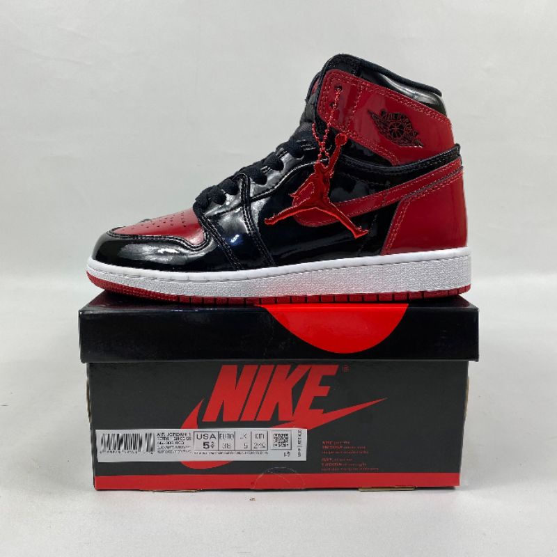 Nike Air Jordan 1 Retro High OG Patent Bred Red/White Varisity Red