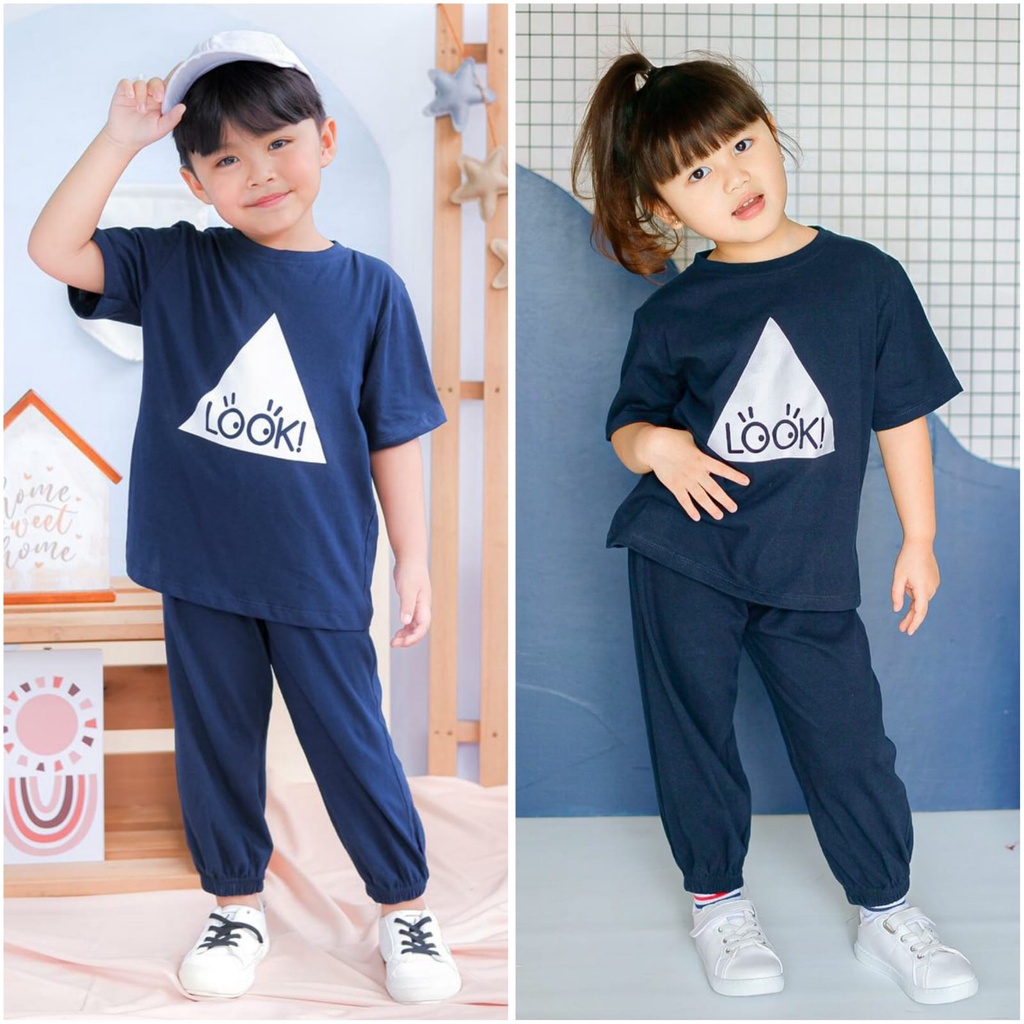 Setelan Anak Alfa Lucuna Original Unisex Pajamas Kaos Anak