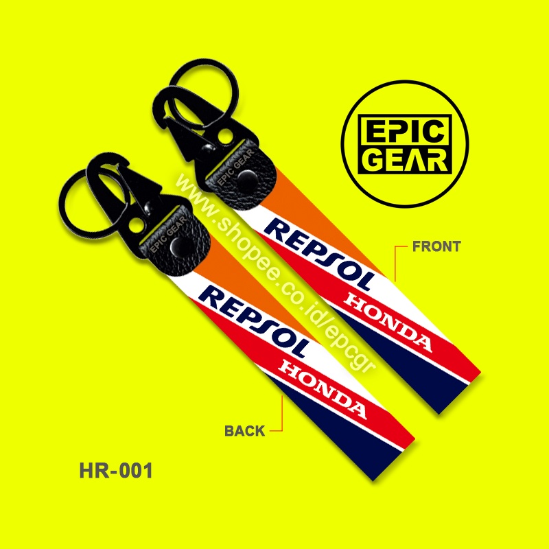 HIGH QUALITY GANTUNGAN KUNCI MOTOR REPSOL HONDA RACING TEAM MOTOGP MOTORCYCLE KEYCHAIN KEY HOLDER CH
