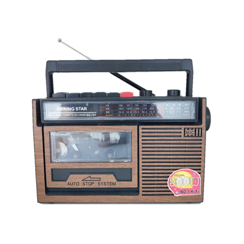 Radio Portable FM AM SW Radio Tape Pemutar Kaset Pita Cassette Player