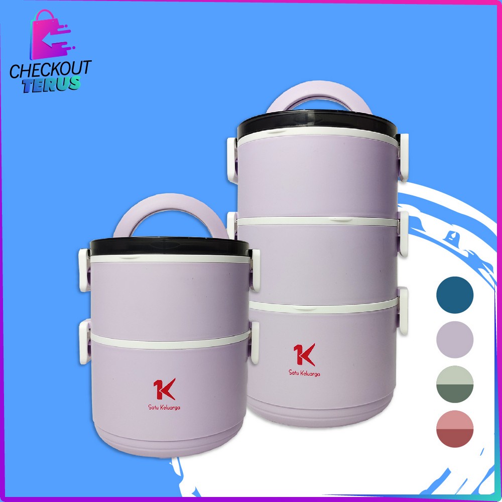 CT C482 Tempat Makan Portable Rantang Tingkat Susun Anti Tumpah Kotak Makan Bekal Set Lunch Box