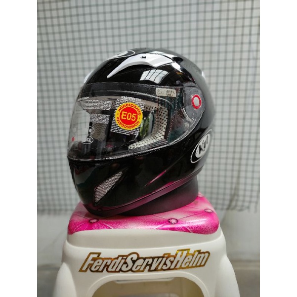 KYT C4 TECH SOLID BLACK HELM BALAP MOTOR TERMURAH | helm cornering | helm balap motor | thm