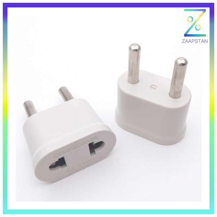 Adapter dan Konverter Travel US to EU 1 PCS - WN-20 - White