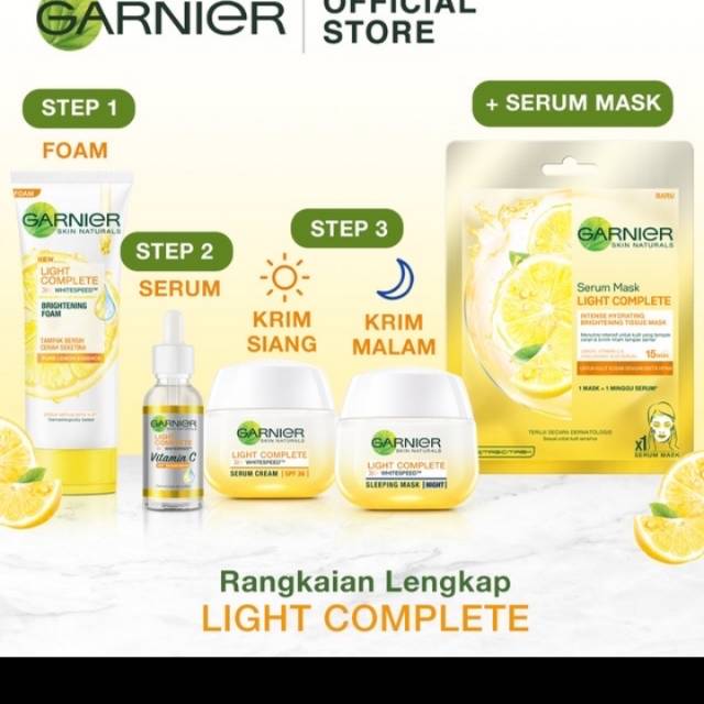 Paket Garnier Light Complete Brightening Regular