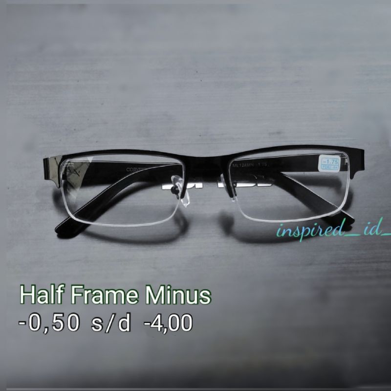Kacamata Minus Gantung Half Frame