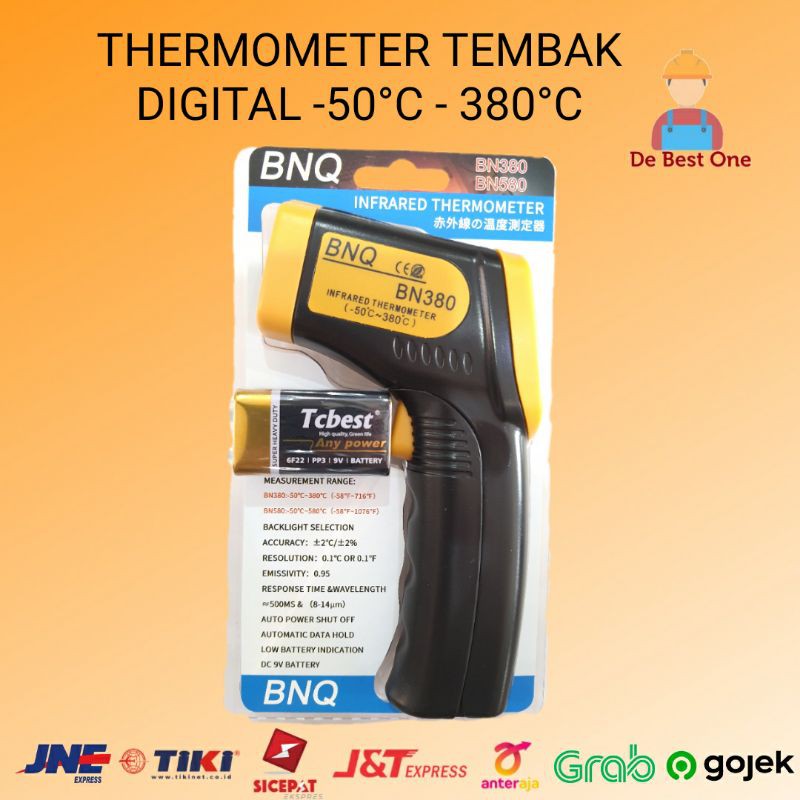 Termometer Gun Digital BNQ380 / Thermogun Infrared Digital 380°C