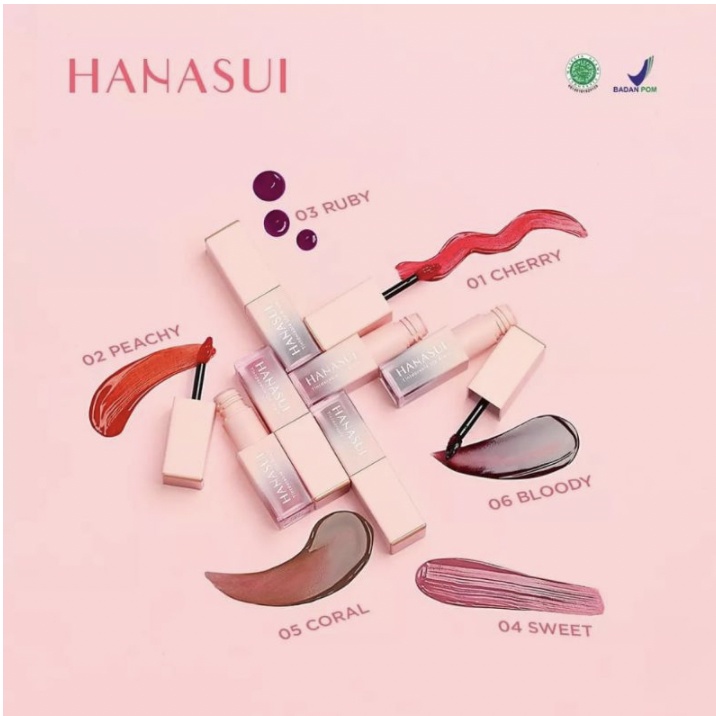 BPOM ORI HANASUI Lip Stain Lip Tint Tintdorable