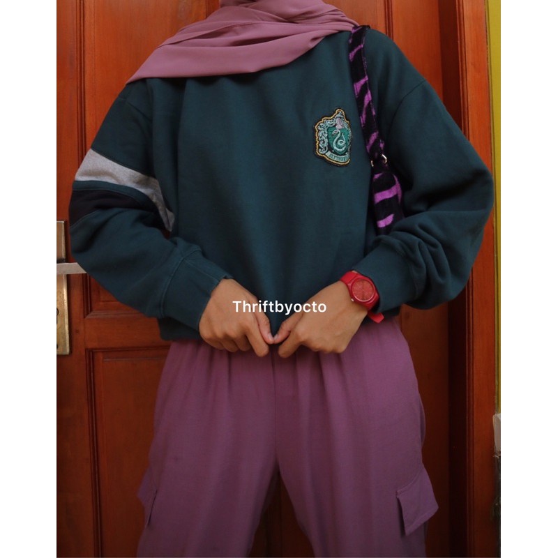 SPAO X HARRY POTTER SLYTHERIN ORIGINAL TAG LENGKAP