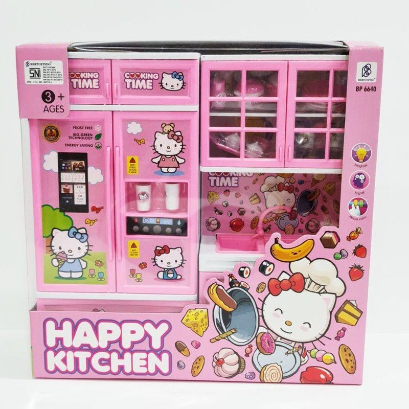 Mainan Anak Perempuan Happy Kitchen Masak Masakan Cooking Play Set-2
