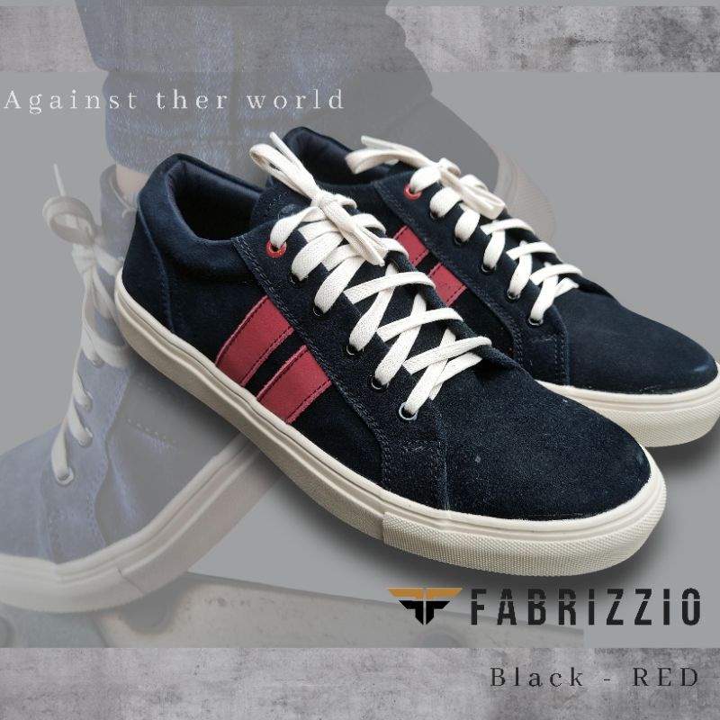 sepatu cowok kuliah kulit asli | sepatu santai sneakers nubuck