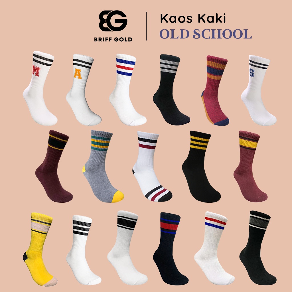 Kaos Kaki Triball - Kaos Kaki Motif - Kaos Kaki Old School - Kaos Kaki Skate - Kaos Kaki Polos - Kaos Kaki Distro Briffgold