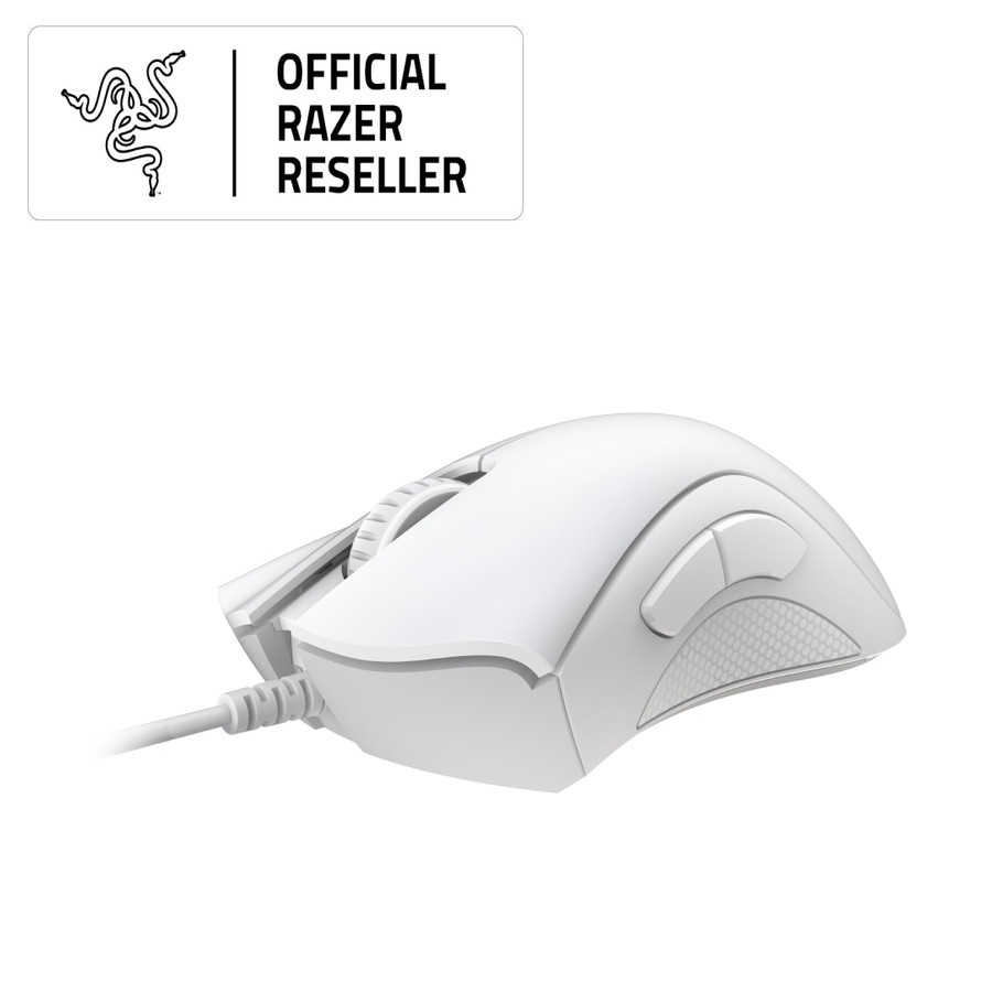 Razer DeathAdder Essential Gaming Mouse Wired White 100% Original Garansi Resmi