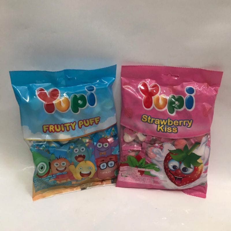 

Yupi strawberry kiss & Fruity Puff 1bks 120g