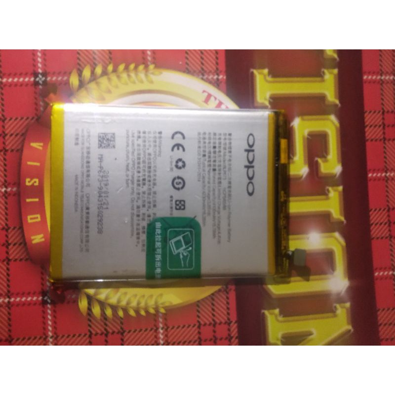 Baterai Original Oppo BLP673 A3S A12 A5 A5S A7 Realme2 R  ealme C1 Batre Battery Batrai original cop