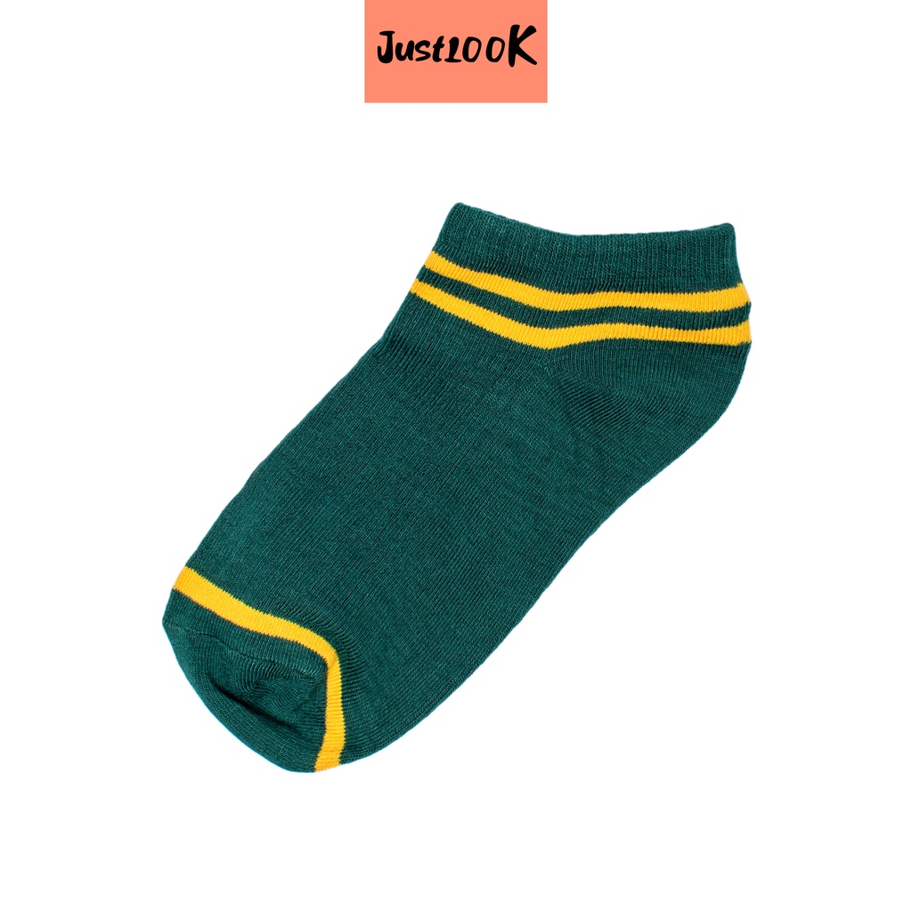 JustLook Kaos Kaki Ankle Garis 2in1 Model Semata Kaki - Kaos Kaki Ankle Import High Quality-4