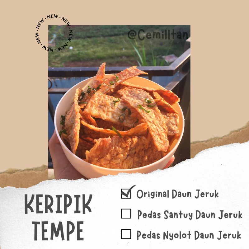 

KERIPIK TEMPE CEMILLTAN ORIGINAL