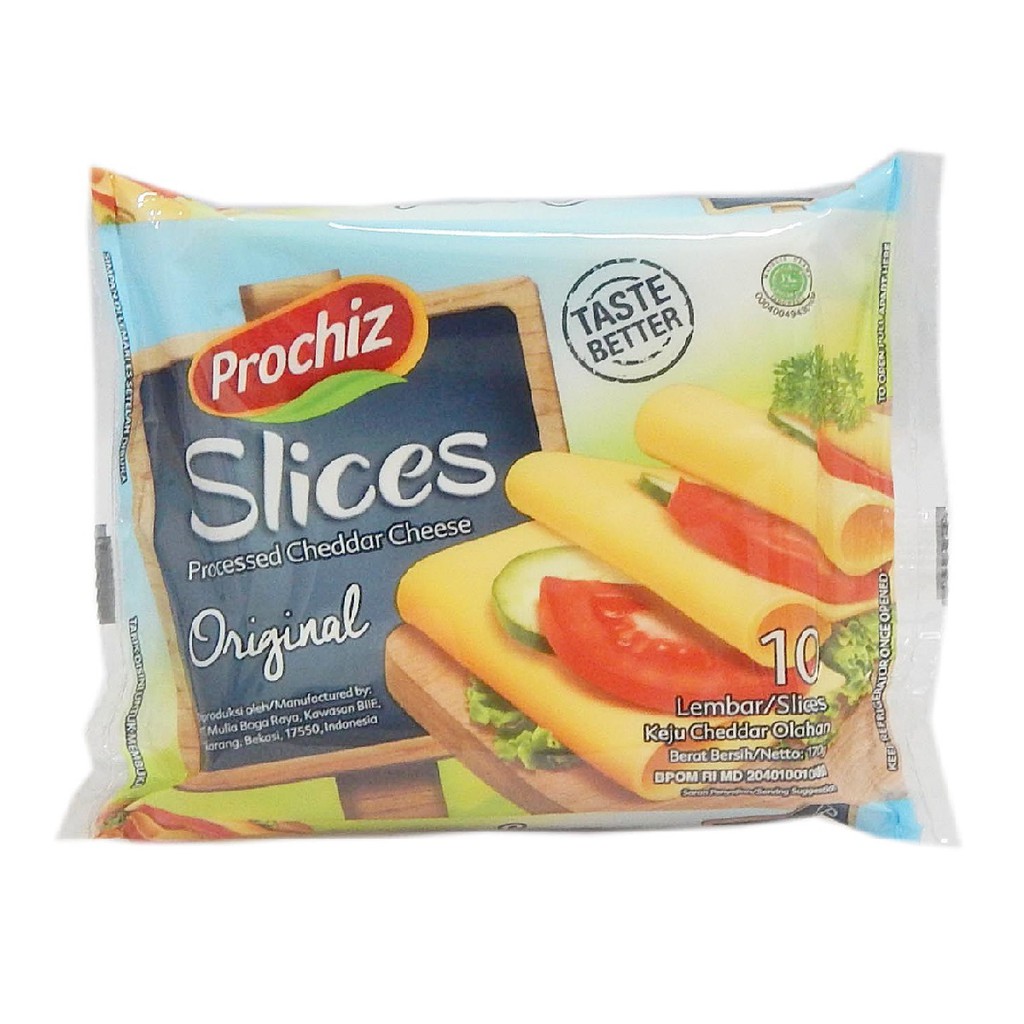 Prochiz Slices 10s Keju Slice Prochiz Original Processed Cheddar Cheese Slice Keju Lembaran
