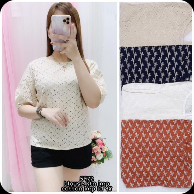 5972 blouse ktn Cotton import