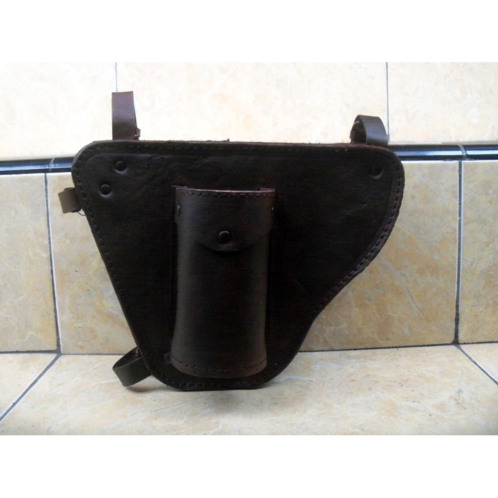 TAS ONTHEL TAS TENGAH ONTHEL TEMPAT BOTOL - TAS BOTOL SEPEDA ONTHEL KULIT ASLI - TAS SEPEDA ONTHEL