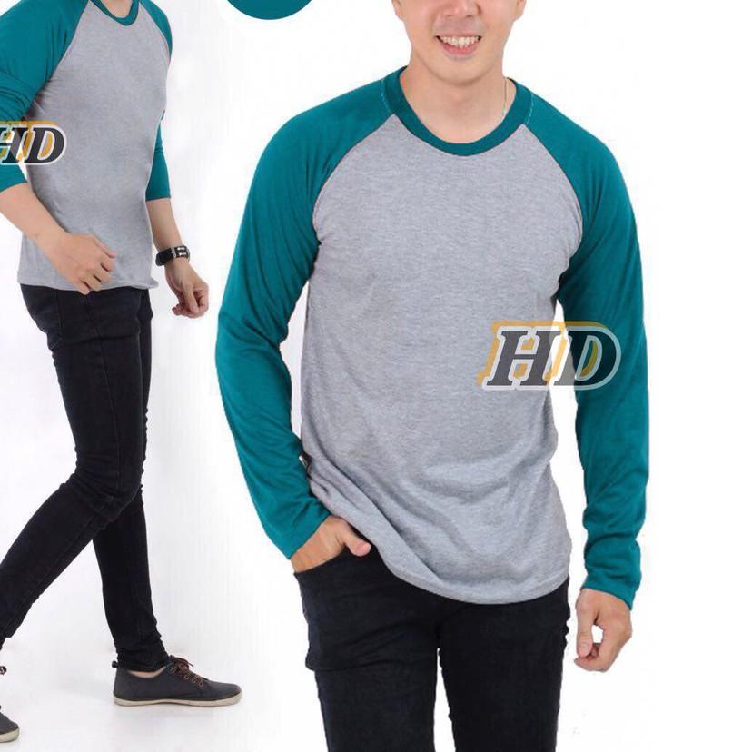 HD Raglan XXL lengan panjang pria | kaos raglan panjang | baju distro | fashion pria ➣