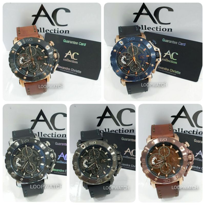 Jam Tangan Alexandre Christie 9205 KULIT