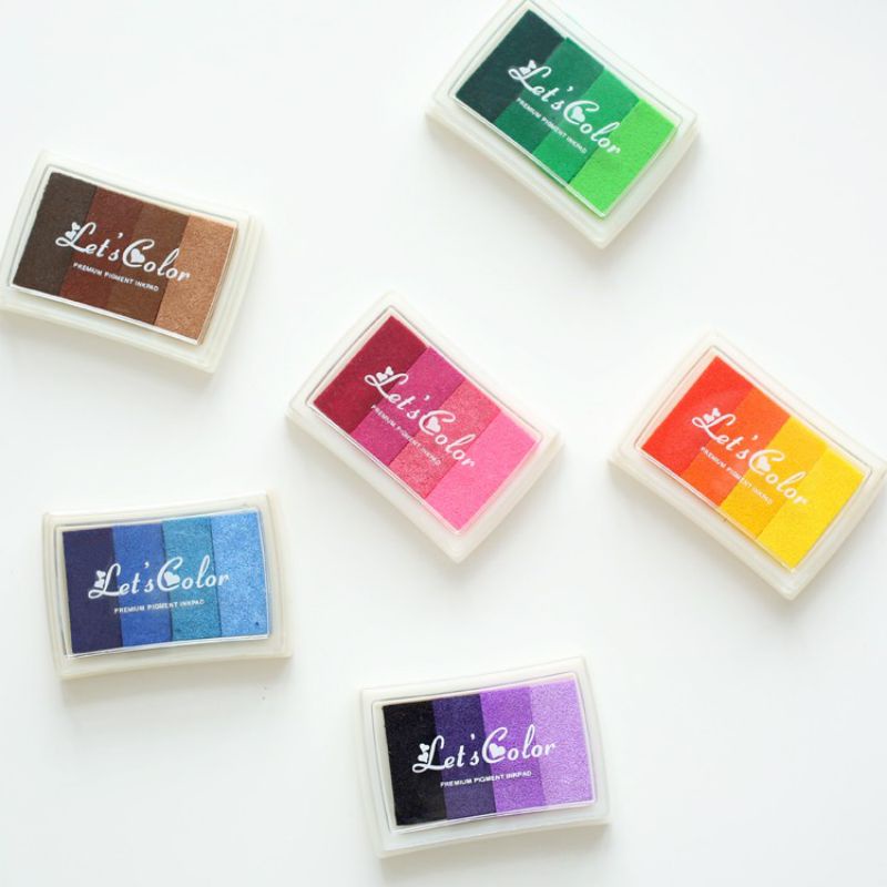 

1pc Stamp Pad InkPad Radiant Color Tinta Stamp Warna - F0057