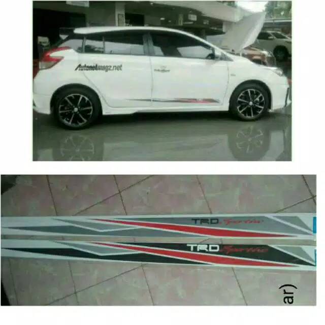 Sticker Cutting Body / Stiker All New Yaris 2014Up Trd Sportivo