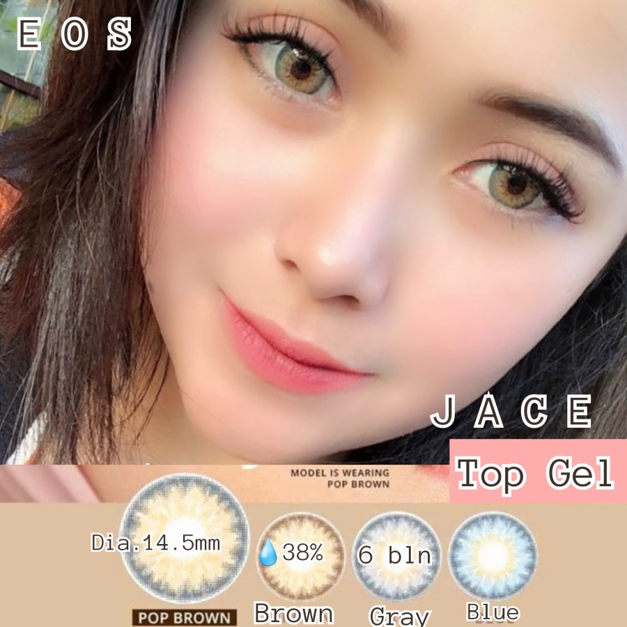 SOFTLENS TOPGEL JACE by EOS  NORMAL MINUS 0.00 s.d -10.00 Softlens Minus Tinggi Made in Korea Original