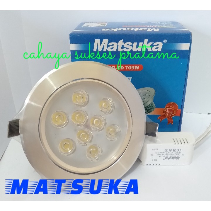 Downligt Led/ Lampu Led Tanam Cahaya Putih Dan Kuning Matsuka LMD709W - P/K