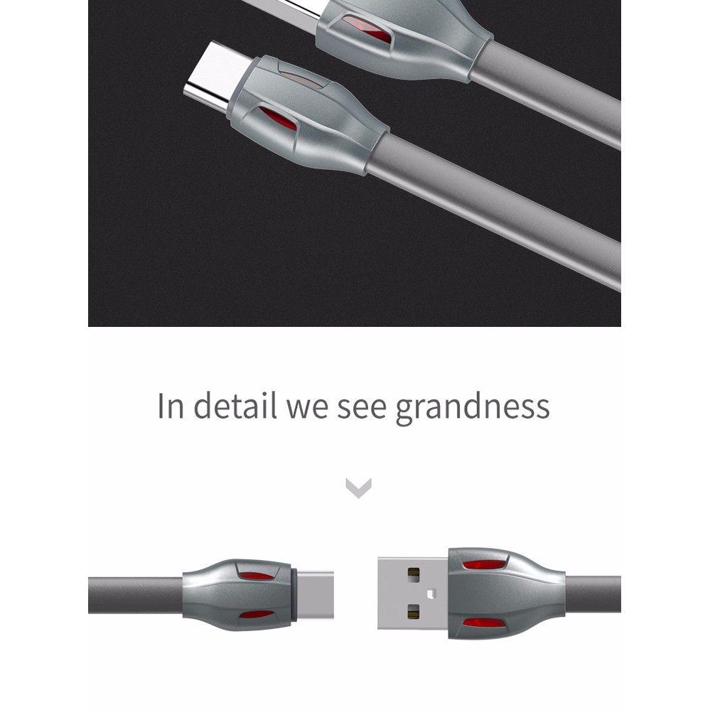 Remax Laser Type C Rc 035a Fast Charge and Data Cable / kabel 100% Ori