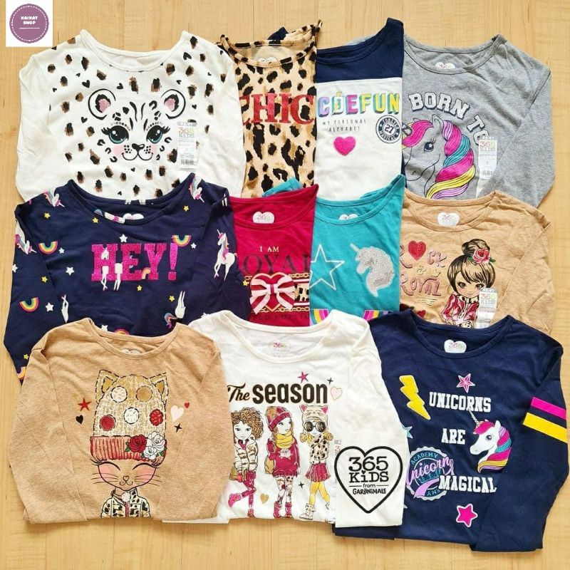 365 kids by garanimals long tee/ kaos lengan panjang anak perempuan