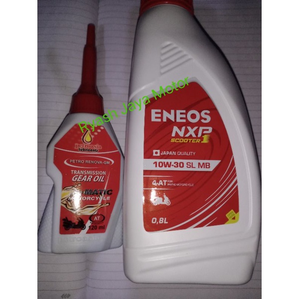 Paket oli Eneos matic 800ml + gardan 120ml for beat/Vario/Mio/Scoopy/Spacy/Mio J/soul GT/GT dll