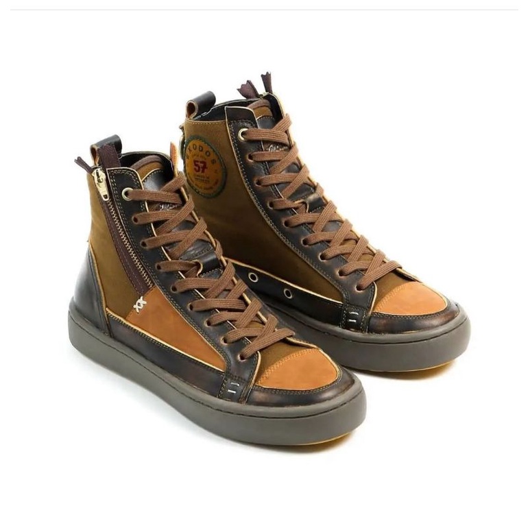STHIRA | SAMSARA BROWN OLIVE EXODOS57 SEPATU KULIT LEATHER SHOES BOOTS SNEAKERS