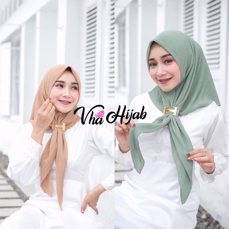 Hijab PLISKET SEGI4 HERM*S Babydoll