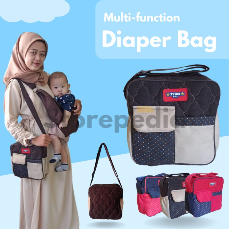 24storepedia - Tas Bayi Kecil Trina Baby Diaper Bag Small Multifungsi