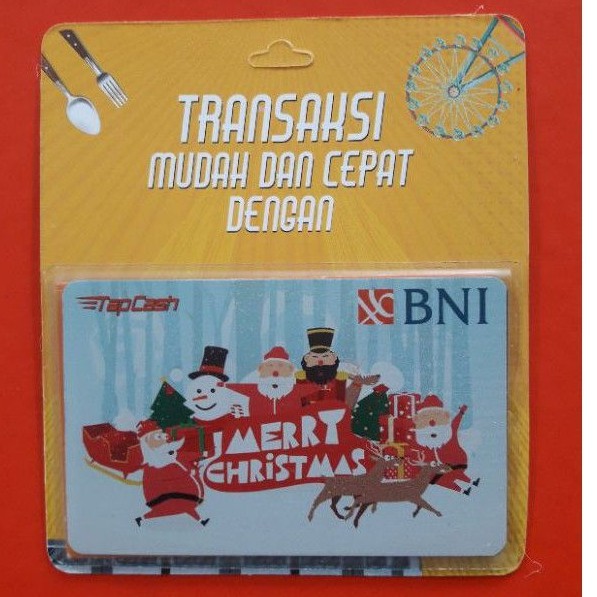 BNI Tapcash Spesial Edition CHRISTMAS / NATAL /Like eMONEY eTOLL Flazz or Brizzi