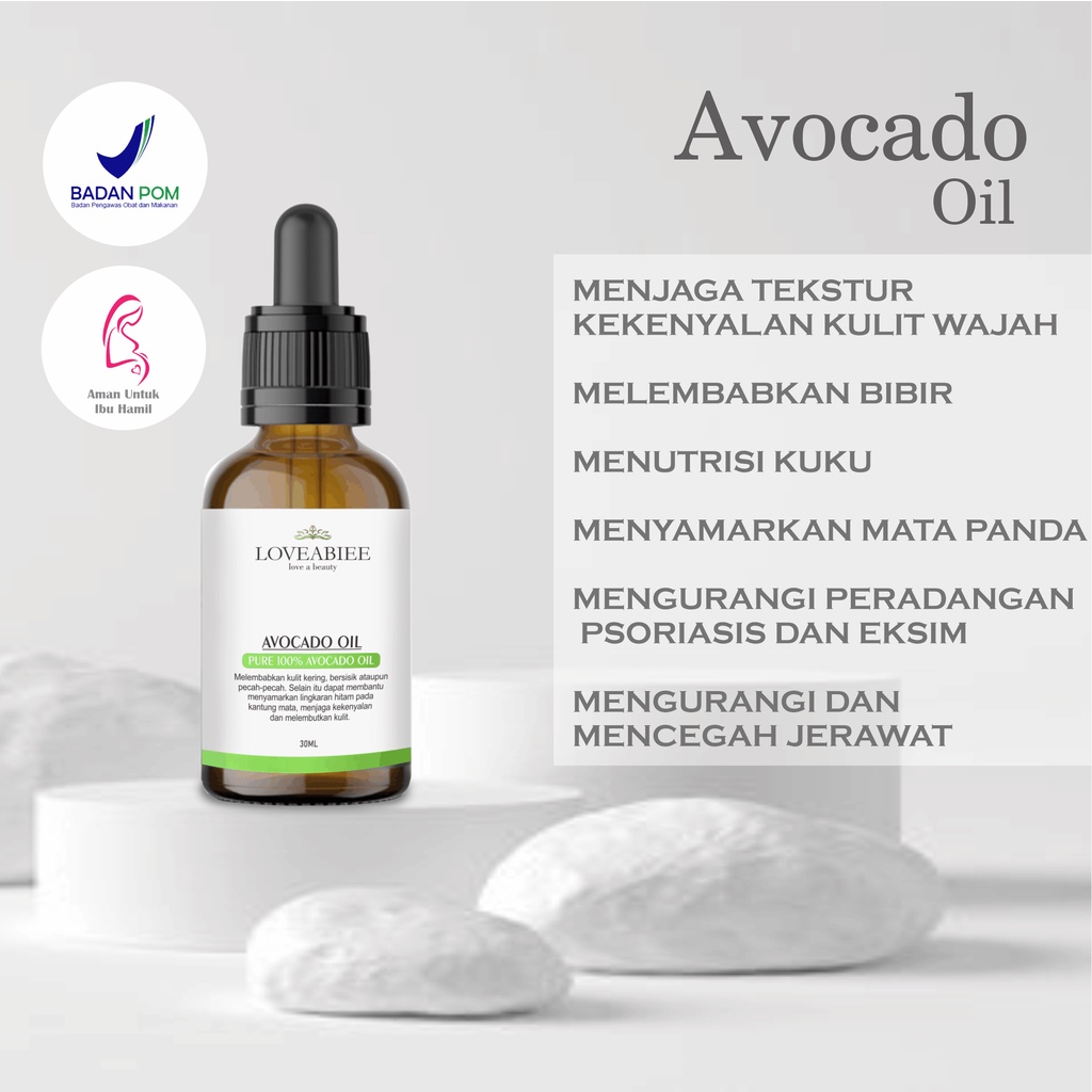 Avocado oil 30 ML Beli 1 Gratis Avocado oil 30 ML (Dapat 60ML) Menghilangkan lingkaran hitam kantong mata Merangsang produksi collagen sehingga menjaga kekenyalan kulit Merangsang produksi collagen sehingga menjaga kekenyalan kulit