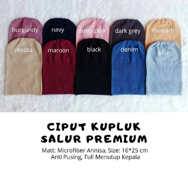 Inner Ciput Rajut Kupluk Premium Anti Pusing Salur Annisa Asli Murah