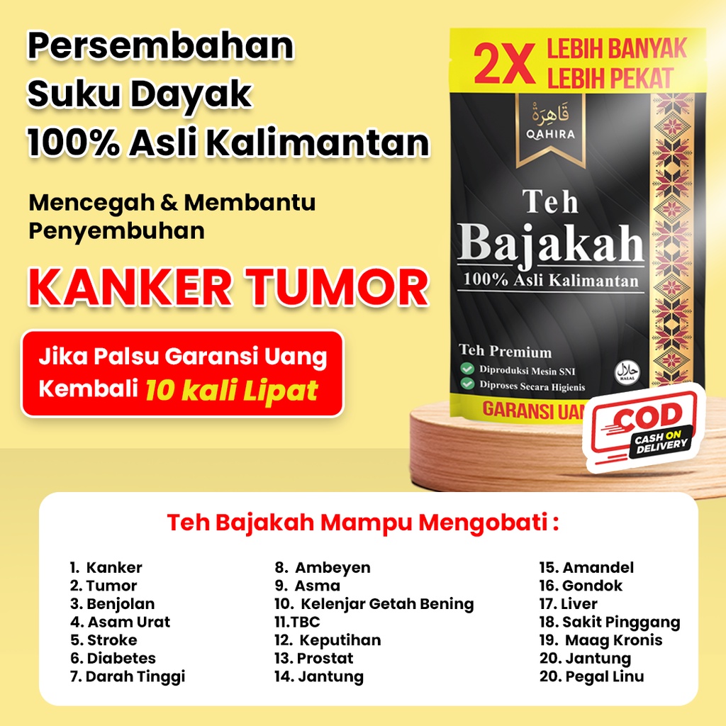 

COD & ORIGINAL Obat Benjolan Kanker Tumor Diabetes Teh Bajakah Kalimantan Bajakah Asli Original Teh Celup Bajakah Akar Bajakah Kayu Bajakah terpercaya