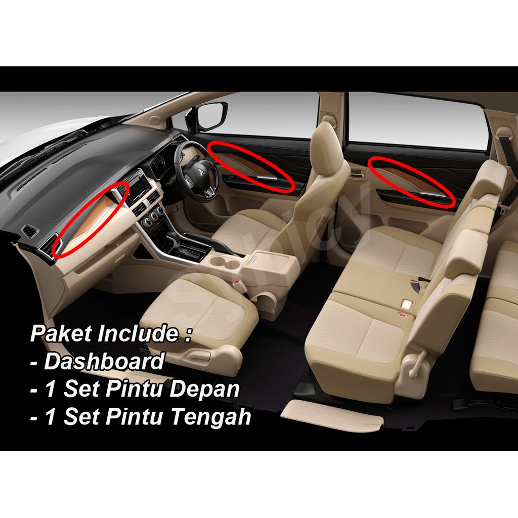 Sticker Xpander Transparant - Panel Dashboard dan Pintu